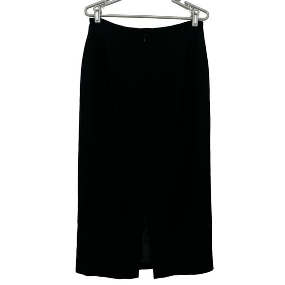 Vintage Jones New York Midi Black Skirt Womens Medium Classiccore Heritage - Picture 2 of 5